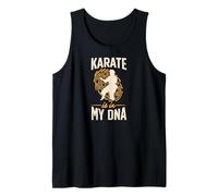 Karate está en mi ADN Gráfico de Huella Digital Camiseta sin Mangas