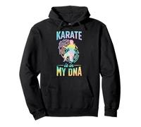 Karate está en mi ADN Gráfico de Huella Digital Sudadera con Capucha