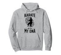 Karate está en mi ADN Gráfico de Huella Digital Sudadera con Capucha