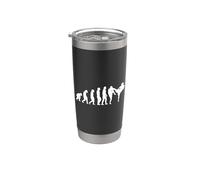 Karate Evolución Muay Thai Taekwondo Ju-Jutsu Kung-Fu Karate Vaso térmico de acero inoxidable de doble pared