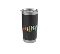 Karate Evolución Muay Thai Taekwondo Ju-Jutsu Kung-Fu Karate Vaso térmico de acero inoxidable de doble pared