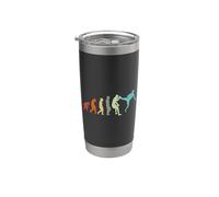 Karate Evolución Taekwondo Ju-Jutsu Kung-Fu Karate Vaso térmico de acero inoxidable de doble pared