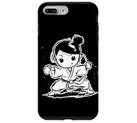 Karate Girl Cartoon Look Shotokan Sports Carcasa para iPhone 7 Plus/8 Plus