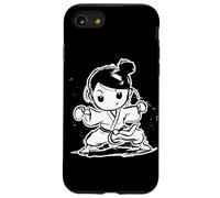 Karate Girl Cartoon Look Shotokan Sports Carcasa para iPhone SE (2020) / 7 / 8