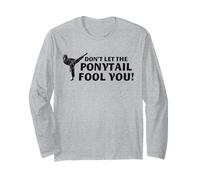 Karate Girl Don't Let Ponytail Engañar Artes Marciales Mujeres Manga Larga