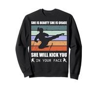 Karate Girl - Ella es Belleza Ella es Gracia Ella te pateará Sudadera
