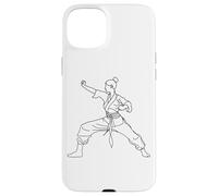 Karate Girl Line Art para niñas Carcasa para iPhone 15 Plus