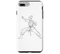 Karate Girl Line Art para niñas Carcasa para iPhone 7 Plus/8 Plus