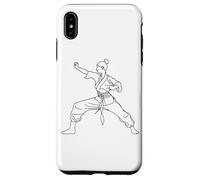 Karate Girl Line Art para niñas Carcasa para iPhone XS Max