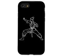 Karate Girl Una línea de dibujo de autodefensa Carcasa para iPhone SE (2020) / 7 / 8