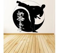 Karate Guy Boy Pegatinas de pared Calcomanías de vinilo Niños Adolescentes Habitación Diseño Arte Lucha Deporte Hobby China Palabras Deportes Habitación Pared Tattoo43cmx42cm