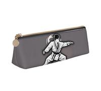 Karate-highkick-icon - Estuche para lápices de mayor capacidad, para escuela, viajes, oficina, White, Talla única