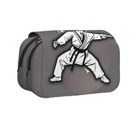Karate-Highkick-Icon - Estuche portátil para lápices, cosméticos, artículos de aseo personal, bolsas multiusos de gran capacidad para uso diario