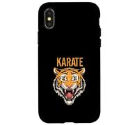 Karate Japonés Karateka Tigre Carcasa para iPhone X/XS
