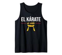 kárate Karate es Vida Artes Marciales Niño Divertido Camiseta sin Mangas