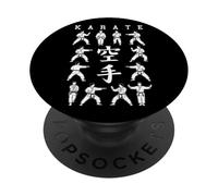 Karate Kata Tradicional Shotokan Artes Marciales Kanji Gi PopSockets PopGrip Adhesivo
