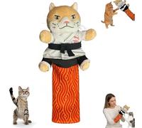 Karate Kitty Puppet, Cat Wrestling Glove with Protective Forearm Sleeve, Protective Forearm Sleeve Interactive Cat Puppet Wrestler For Kitten Adult Cats (1Pcs)