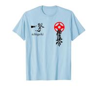 Karate Kyokushin, Kyokushinkai, Oyama, kanku, Kanji, Dojo Camiseta, Hombre, Azul Bebé, XXL