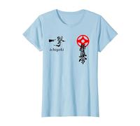 Karate Kyokushin, Kyokushinkai, Oyama, kanku, Kanji, Dojo Camiseta, Mujer, Azul Bebé, M