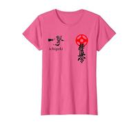 Karate Kyokushin, Kyokushinkai, Oyama, kanku, Kanji, Dojo Camiseta, Mujer, Rosa Jaspeado, S