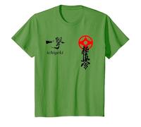 Karate Kyokushin, Kyokushinkai, Oyama, kanku, Kanji, Dojo Camiseta, Niños, Hierba, 12 años