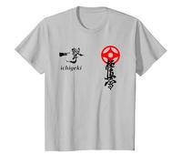 Karate Kyokushin, Kyokushinkai, Oyama, kanku, Kanji, Dojo Camiseta, Niños, Plata, 2 años