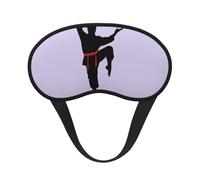Karate Men Print All-Around Comfort Sleep Set Blackout Sleep Mask for Women Men Travel Yoga
