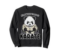 Karate Panda Todo lo Que Quiero Hacer es Cute Bear Karateka Sudadera