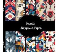 Karate Scrapbook Paper, Martial Arts Junk Journal Paper, Sports Decorative Paper, DIY Projects, Origami, Collage Sheets, Decoupage Paper, 10 Designs, Double SIded