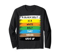 Karate Shotokan Cinturón Negro Kyokushin Goju Wado Shito Ryu Manga Larga