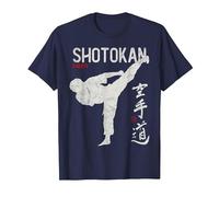 Karate Shotokan Shito-Ryu Goju-Ryu Full Wado-ryu Contact Camiseta, Hombre, Azul Marino, M