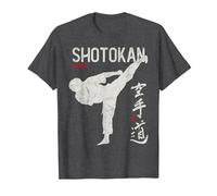 Karate Shotokan Shito-Ryu Goju-Ryu Full Wado-ryu Contact Camiseta, Hombre, Jaspeado Oscuro, 5XL