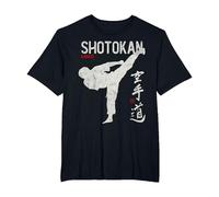 Karate Shotokan Shito-Ryu Goju-Ryu Full Wado-ryu Contact Camiseta, Hombre Tallas Grandes, Negro, 2X Alto
