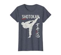 Karate Shotokan Shito-Ryu Goju-Ryu Full Wado-ryu Contact Camiseta, Mujer, Azul Jaspeado, 3XL