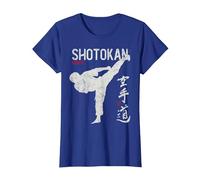 Karate Shotokan Shito-Ryu Goju-Ryu Full Wado-ryu Contact Camiseta, Mujer, Azul Real, L