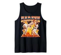 Karate Taekwondo Flames al estilo pirata de los 90 Camiseta sin Mangas
