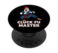 Karate Taekwondo Judo Kung Fu Chicken Rooster Gift Hombres Mujeres PopSockets PopGrip Adhesivo