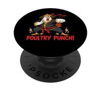 Karate Taekwondo Judo Kung Fu Chicken Rooster Gift Hombres Mujeres PopSockets PopGrip Adhesivo