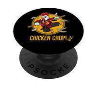 Karate Taekwondo Judo Kung Fu Chicken Rooster Gift Hombres Mujeres PopSockets PopGrip Adhesivo