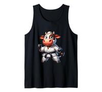 Karate Vaca En Acción Arte Marcial Camiseta sin Mangas