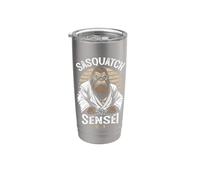 Karate Warrior Legend Sasquatch Sensei Bigfoot Artes Marciales Vaso térmico de acero inoxidable de doble pared