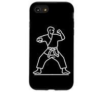 Karateka Sketch Shotokan Cinturón Negro Carcasa para iPhone SE (2020) / 7 / 8