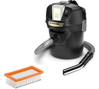 Karcher 18 V Aspirador de Cenizas y Polvo AD 2 Battery, Material ignífugo, filtros de una Pieza, Manguera, depósito: 14 l, Potencia: 230 W, Compatible con batería 18 V, batería no Incl.