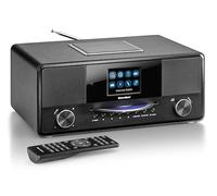 Karcher Dab 9000CDi - Radio por Internet con Reproductor de CD (Dab+/FM RDS, WiFi y Bluetooth, Puerto USB, Entrada Auxiliar, Despertador con Alarma Dual, subwoofer Integrado), Color Negro