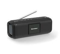 Karcher Dab Go - Altavoz portátil Bluetooth y Radio Digital Dab+ / FM con Pantalla a Color de 2,4 Pulgadas/Despertador/Sonido estéreo de 5 W/USB C/batería, Color Negro