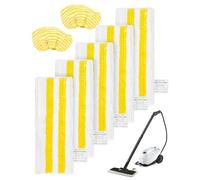 Karcher EasyFix SC2 SC3 SC4 SC5 - Juego de 7 accesorios para el suelo y 2 fundas de microfibra para limpiador de vapor Kärcher EasyFix Serie