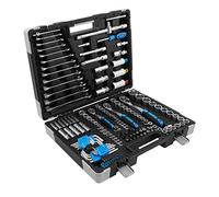 Karcher - Juego de llaves de trinquete (157 piezas, 1/4" + 3/8" + 1/2", con herramienta de cromo vanadio