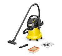 Aspiradora en seco y húmedo KWD 5 V-25/5/22 de 25 l y 1100 W (negra/amarilla) - KARCHER