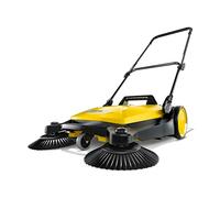 Karcher S 4 - Barredora de Piso de Empuje Manual para Exteriores, Capacidad de 5.25 galones, Ancho de Barrido de 26.8 Pulgadas, Barre 26,000 pies Cuadrados/Hora