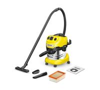 Karcher Aspiradora en seco/húmedo WD 4 P S V-20/5/22, Potencia 1000 W, depósito Acero Inoxidable 20l, Manguera aspiración 2,2 m, función soplado, Enchufe botón automático on/Off, Bolsa Filtro Fieltro